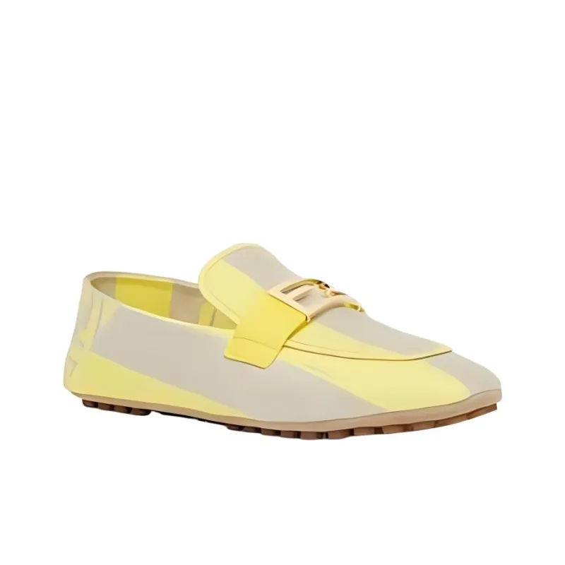 FENDI Baguette Beanie Shoes Women's Yellow-2