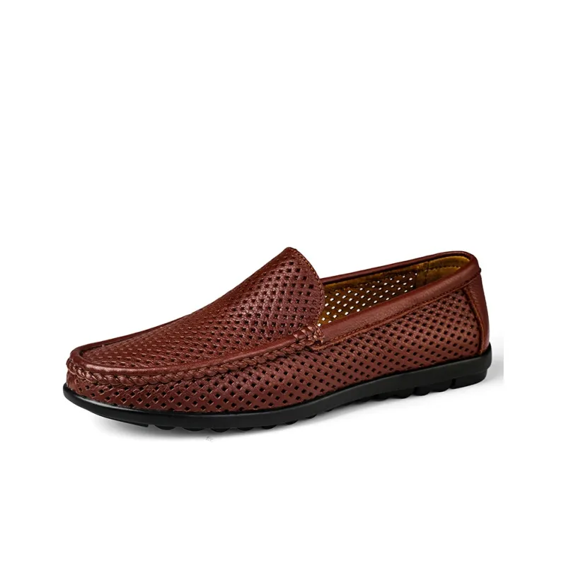 Abango Gommino Loafers Unisex Black/Brown-7