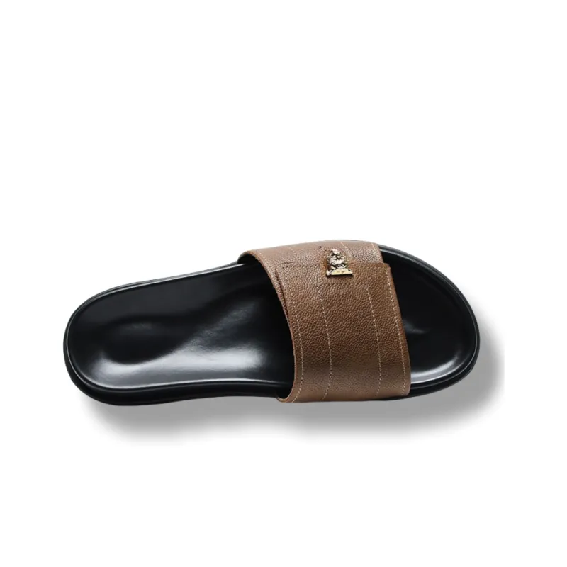 Brounvanm Rubber Sole Slip-Resistant Abrasion-Resistant Slide Slippers Men's-9