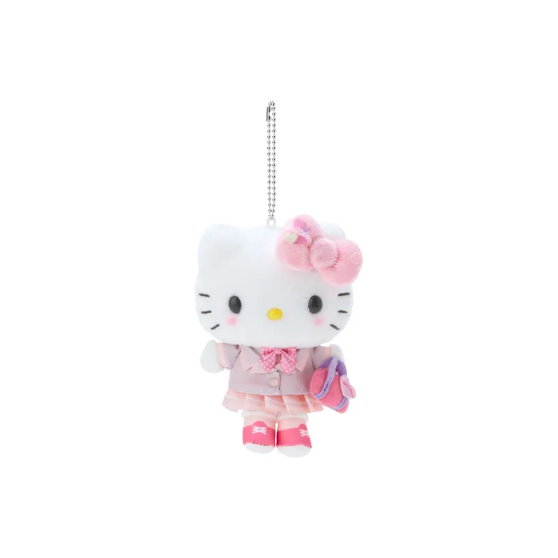Sanrio Shining University Heisei Hot Chick Hello Kitty Dolls Plush Pendant 12.5cm Height-0