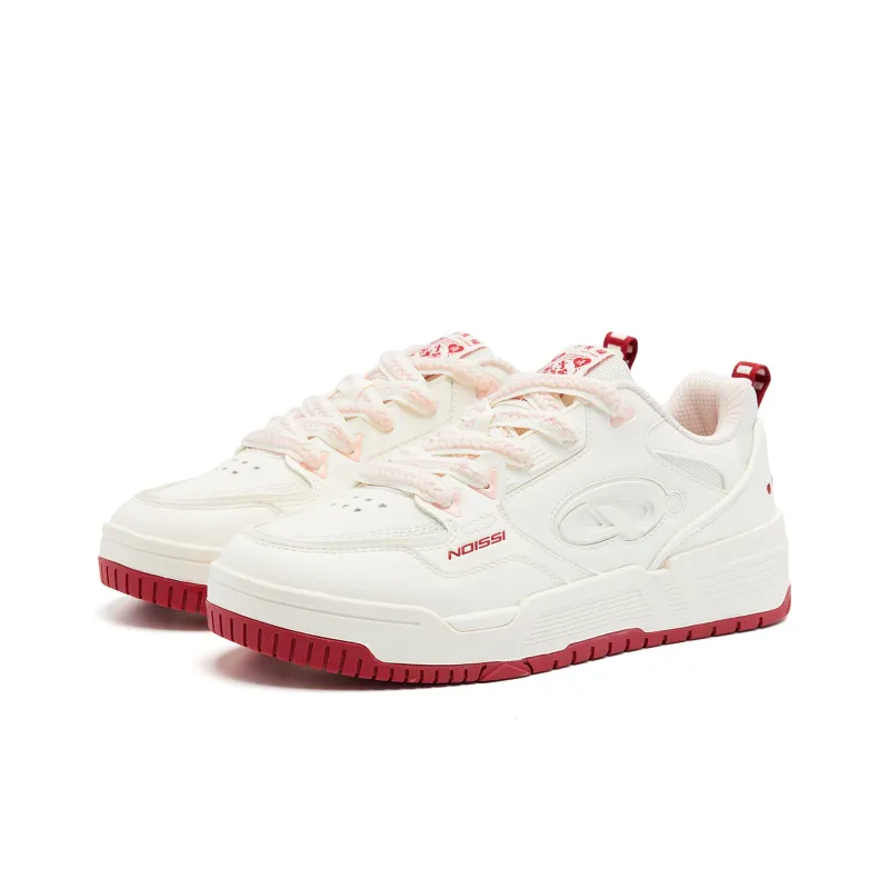 QIAODAN Qi Cheng 4.0 Skateboard Shoes Women's Low Top Ivory Cloud Pink-2