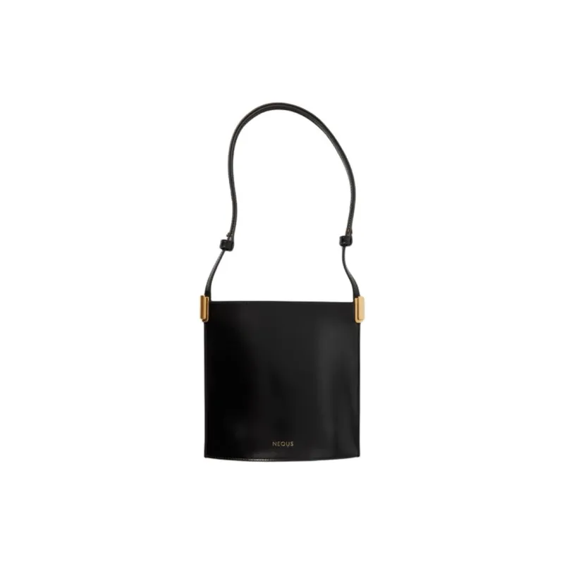 NEOUS Leather Shoulder Bag Medium Size Women's Black-0