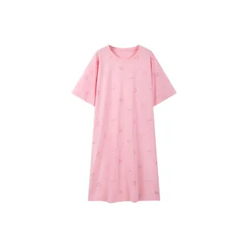 H YXIANG Nightgown Women's Tangerine Pink