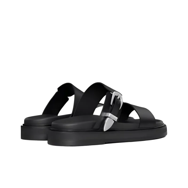 CELINE Slide Slippers Men's Black-4