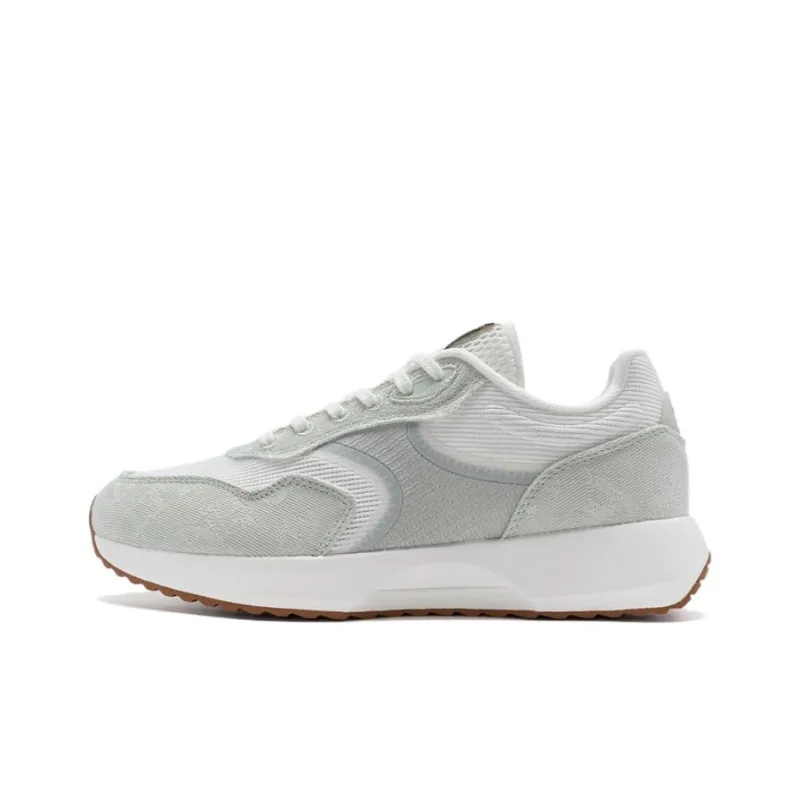 XTEP Trace Shadow 5.0 Slip Resistant Low Top Casual Shoes Women's Green Gray White-0