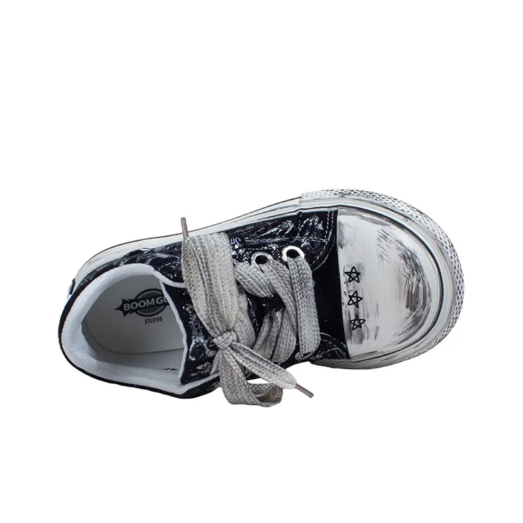 BOOM GUY Canvas Shoes Unisex Low-Top White-3