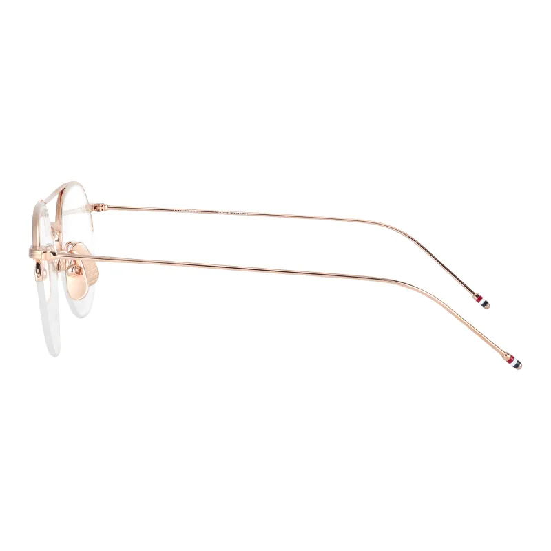 THOM BROWNE· Alloy Round Eyeglass Frames Unisex-2