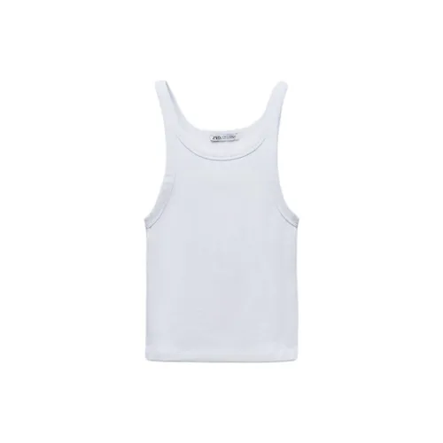 ZARA Tank Tops Women's White