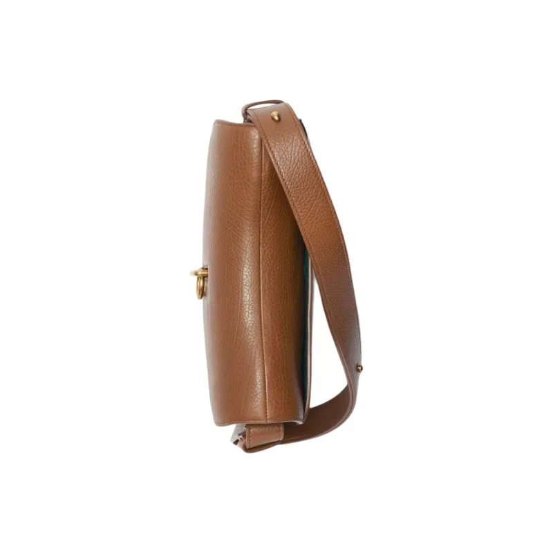 Burberry Rocking Horse Grained Calfskin Portable Crossbody Bag Shoulder Bag Medium Size Women's Light Brown-3