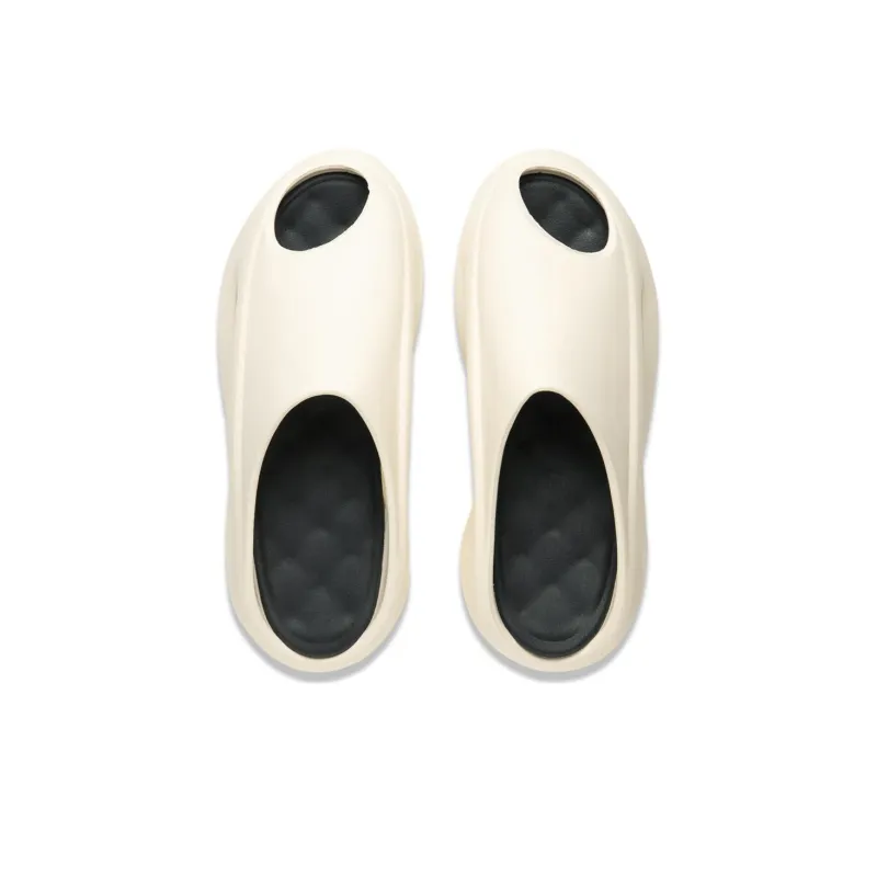 LiNing Yun You Slay Slip Resistant Abrasion Resistant Slide Slippers Unisex White Black-3