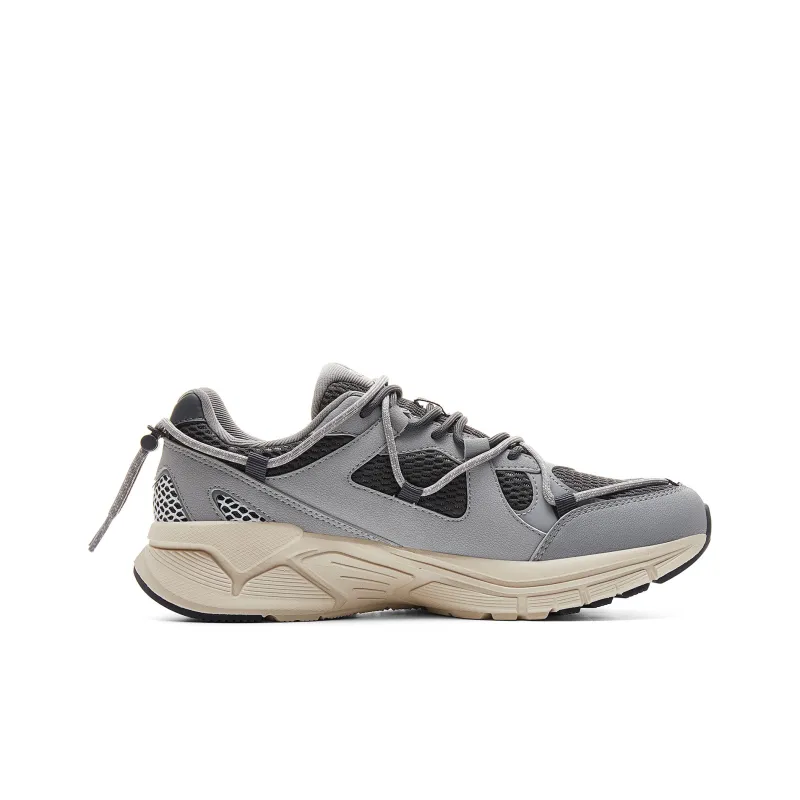 PEAK OG 7000 Cushioning Slip Resistant Abrasion Resistant Breathable Low Top Running Shoes Men's Silver Gray Dark Gray-1