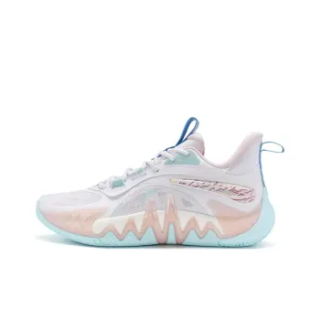XTEP Reverse 2nd Generation Cushioning Low Top Basketball Shoes Men's Pink Blue