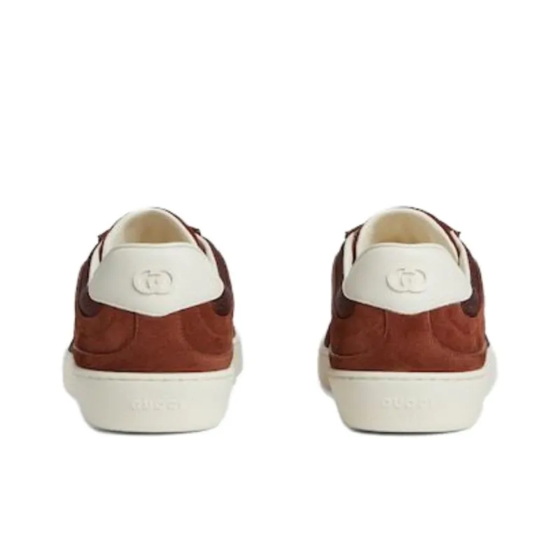 GUCCI Interlocking Low Top Skateboard Shoes Men's Red-5