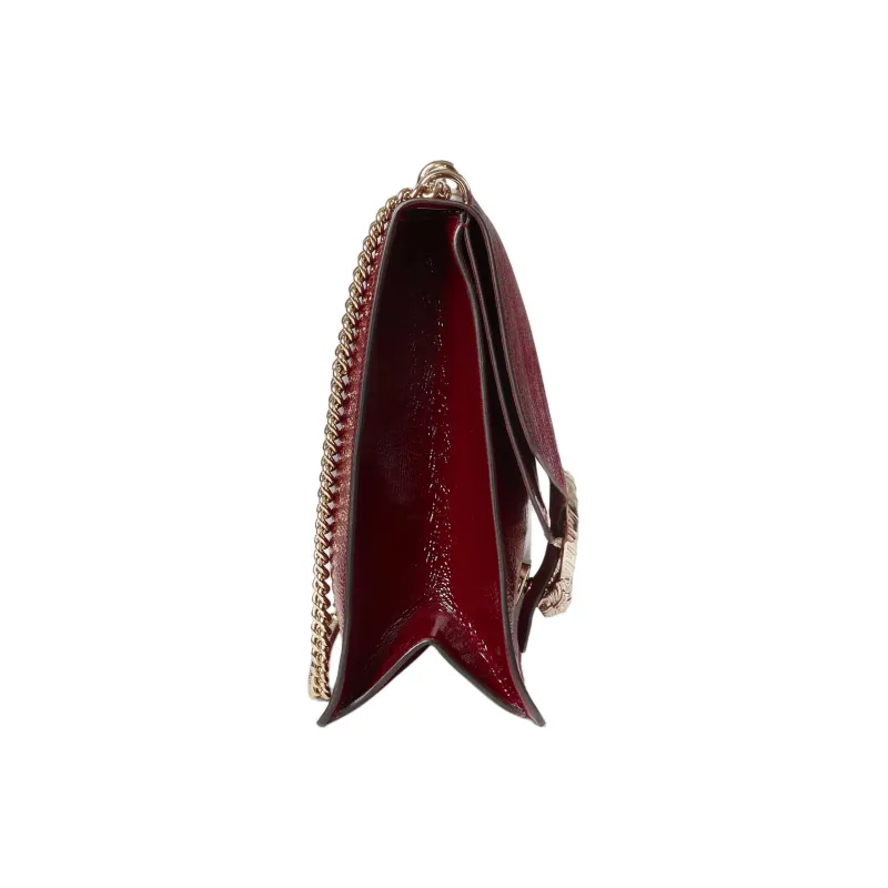 GUCCI Dionysus Patent Leather Crossbody Bag Shoulder Bag Large Size Women's Red-2
