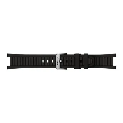 TISSOT Automatic Mechanical Movement Men's Watches Watch 41mm Black Dial Steel Case Silicone Strap-3