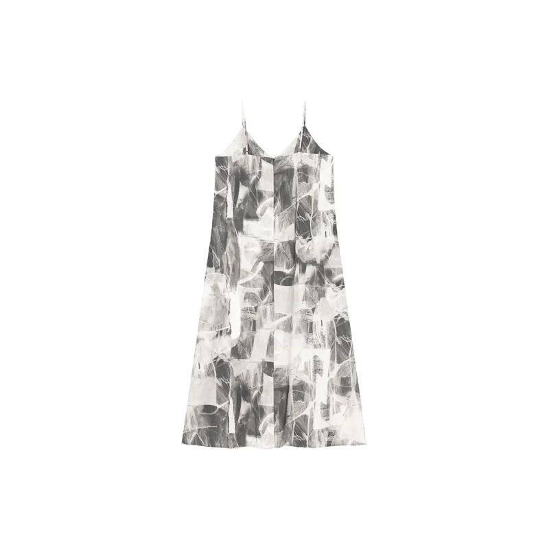 NANS STUDIO Sleeveless Dress Women's DARK GRAY/Black Gray-1