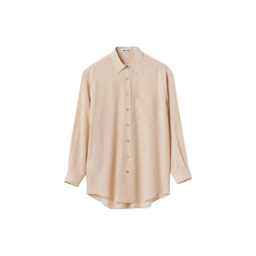 MIU MIU Shirts Women's Light Brown