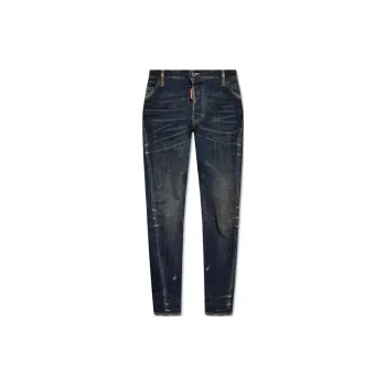 DSQUARED 2 Sexy Twist Logo Patch Jeans - POIZON