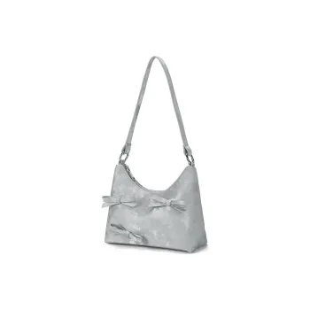 CORALDAISY Synthetic Leather Shoulder Bag Crossbody Bag Handbag Shoulder Bag Women's Silver Gray