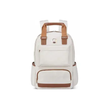 DELSEY Polyester Backpack Large Size Unisex White