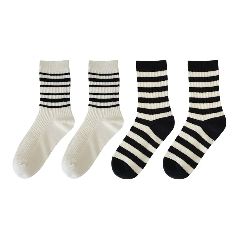 XXLLG Mid Calf Socks Women's 4 Pack-5