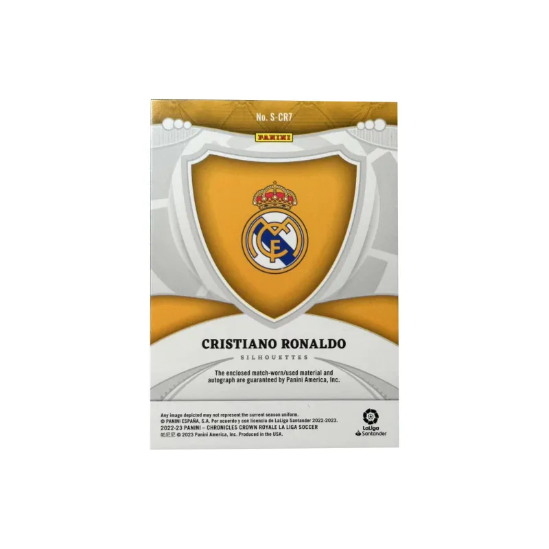PANINI Ronaldo 22 23 Real Madrid Jersey Signature Player Card Card Quality Guaranteed Sports Cards 1 Piece-1