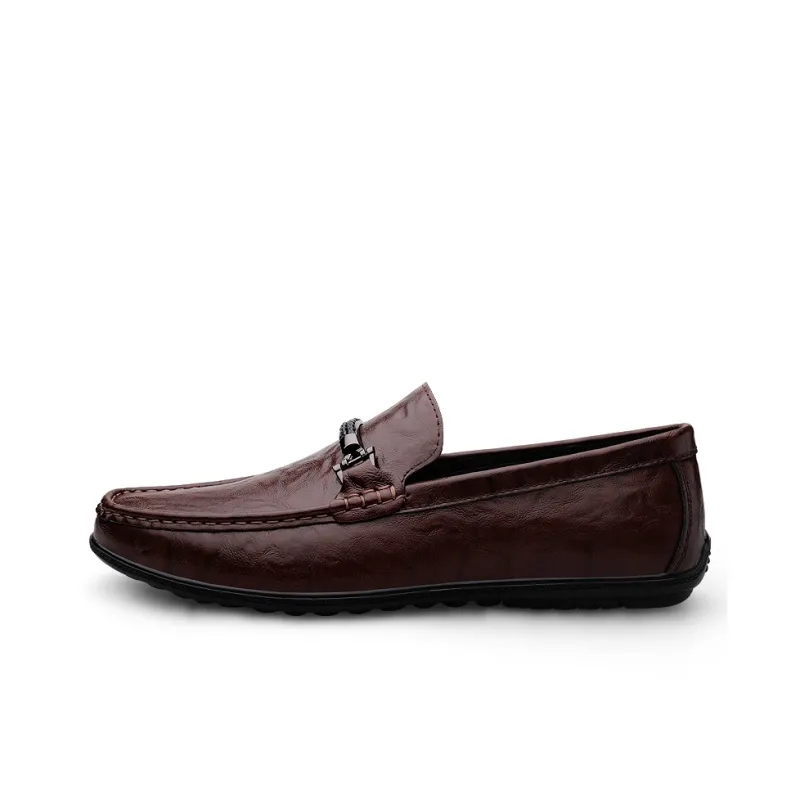 Abango Gommino Loafers Unisex Black/Brown-0