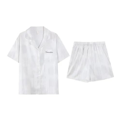JinShaLa Pajama Set Women's White