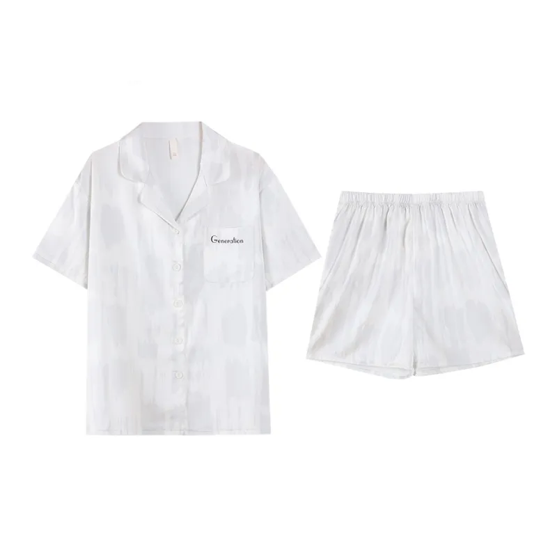 JinShaLa Pajama Set Women's White-0
