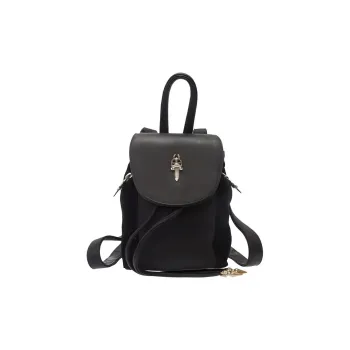 Chrome Hearts Leather Backpack Mini Women's Black