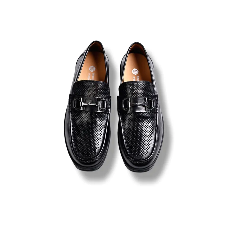 Brounvanm Loafers Men Black/Brown-4