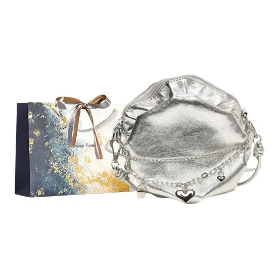 Iman's House PU Shoulder Bag Women's Silver/Gold/Black-0