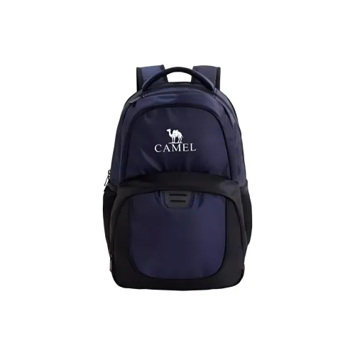 CAMEL Nylon Backpack Unisex Dark Blue