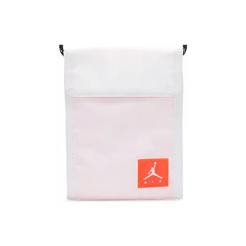 Jordan Polyester Card Holder Wallet Cell Phone Pouch Crossbody Bag Regular Unisex White/Infrared Red-0