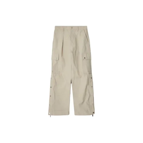 Burberry Cargo Pants Men Ivory White