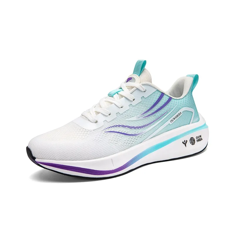 OUWENHEIMANBA Running Shoes Unisex Low Top White Blue/White Green/White Orange-1