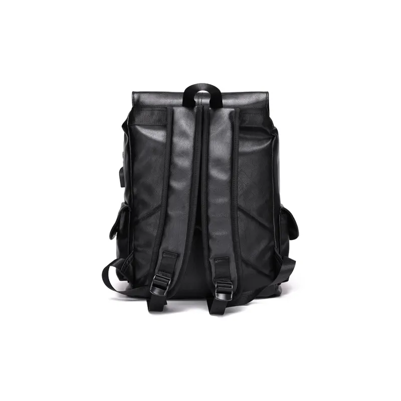 Moonshine PU Leather Backpack Unisex-3