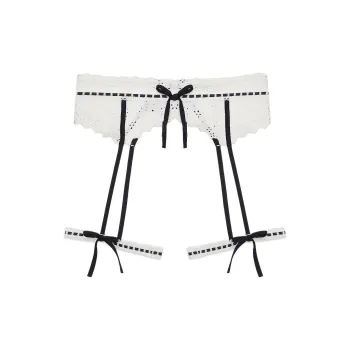 Victoria's Secret Heather Garter Belt/white Underwear Accessories Women's White