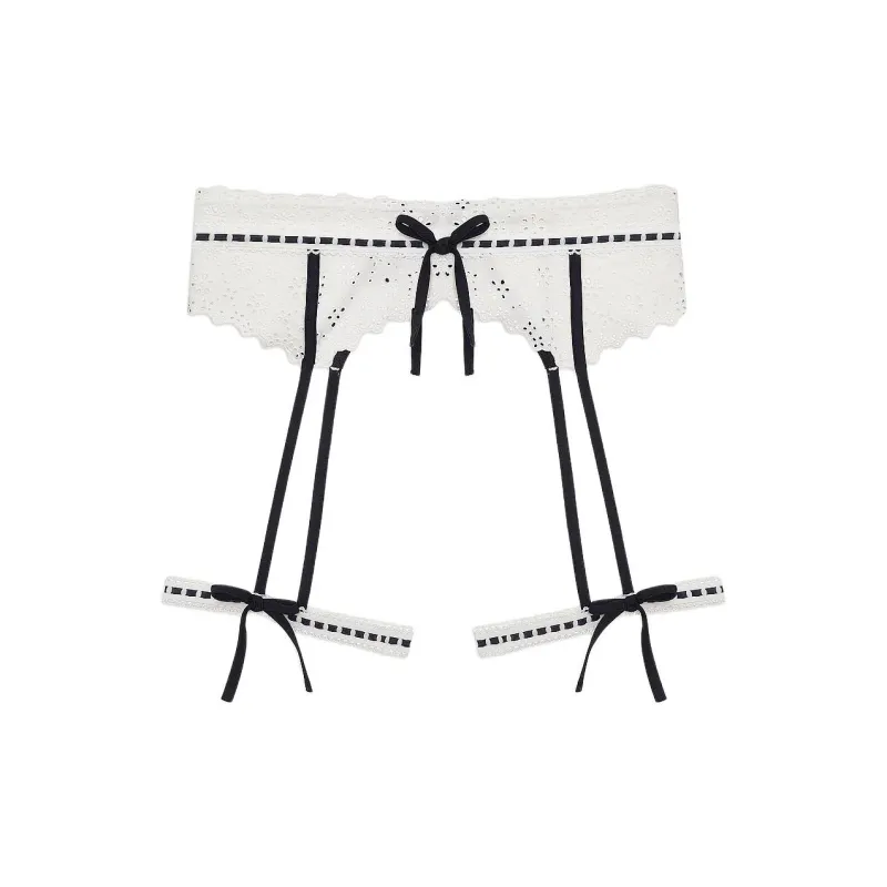 Victoria's Secret Heather Garter Belt/white Underwear Accessories Women's White-0
