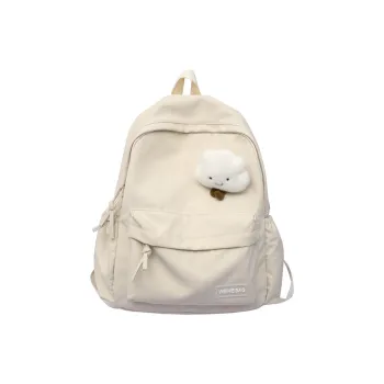 Moonshine Nylon Backpack Students Backpack Backpack Large Size Unisex Black/Gray