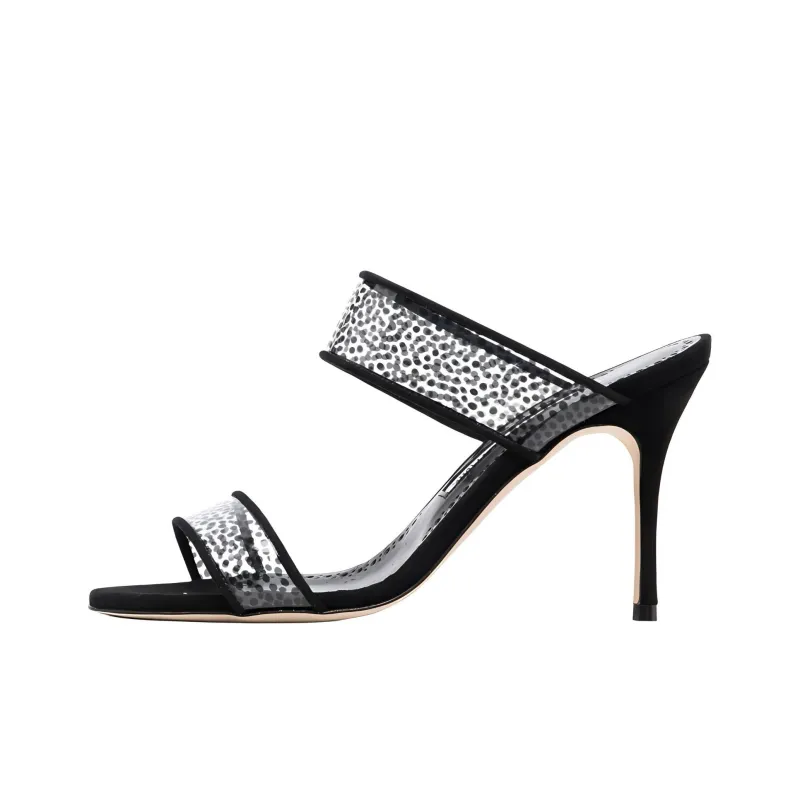MANOLO BLAHNIK Slide Slippers Women's Black-0