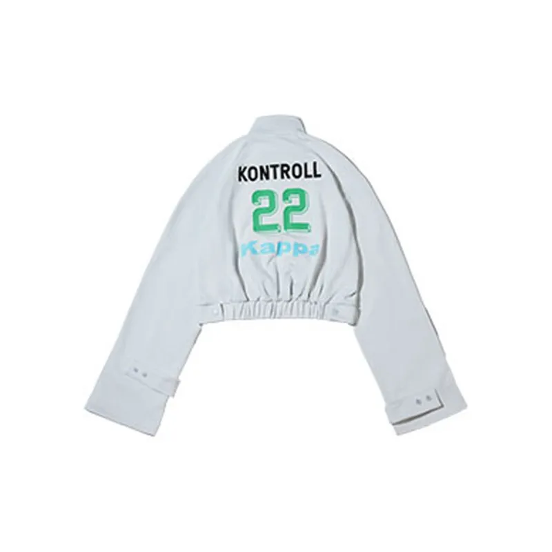 Kappa Jacket Women's Black Ivory White-3