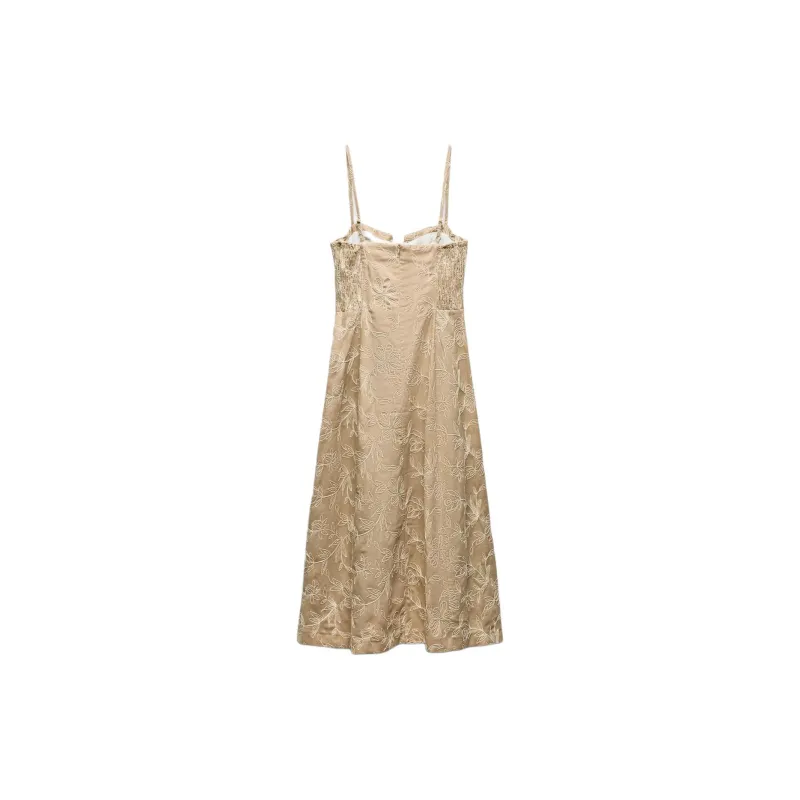 ZARA Slip Dresses Women's Yellow-1