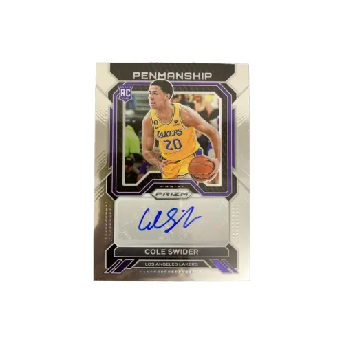 PANINI Cole Swider 2022 23 Prizm Rising Stars Tekka Signature Lakers Rising Stars Sports Cards 1 Pc