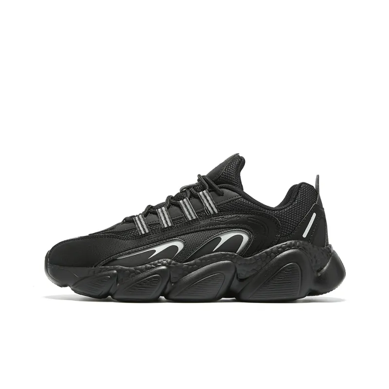 Erke Sweetheart 2.0 Running Shoes Men Low Top Jet Black-0