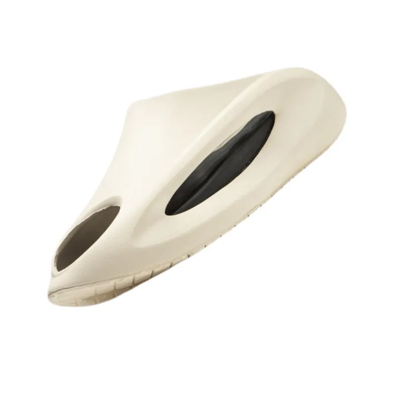 LiNing Yun You Slay Slip Resistant Abrasion Resistant Slide Slippers Unisex White Black-1
