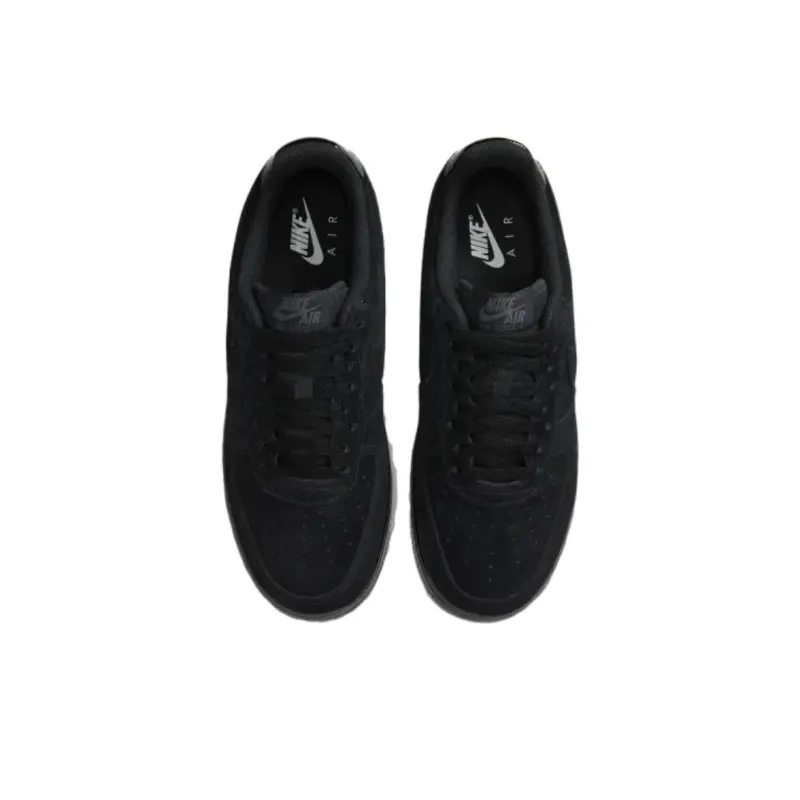 Nike Air Force 1 Low '07 Triple Black Suede Women's-2
