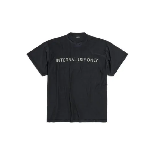 Balenciaga FW24 'Internal Use Only' Inside-Out T-Shirt Black