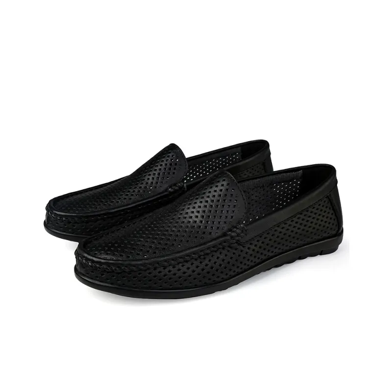 Abango Gommino Loafers Unisex Black/Brown-2