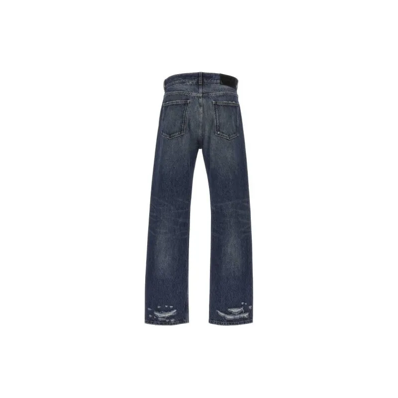 Ferragamo Distressed Tapered Leg Jeans-1